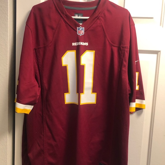 Nike NFL Player Washington Red Skin #11 Jackson Men’s Maroon Gold Jersey Size XL - Picture 3 of 14